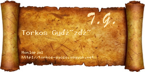 Torkos Győző névjegykártya