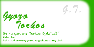 gyozo torkos business card